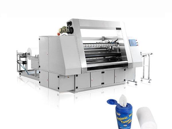Fully Automatic Baby Canister Wet Wipes Perforation Rewinding Machine