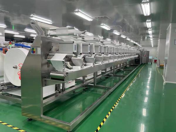 30-200 Pieces per pack auto splicing system baby wet wipes production line 