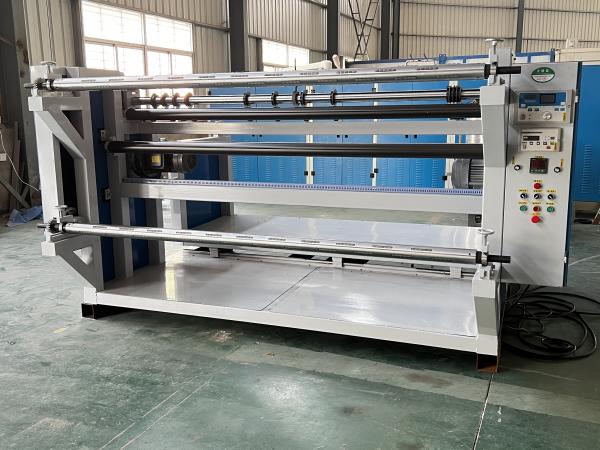 Semi-automatic non-woven large size custom slitting and rewinding machine exported to Kosovo