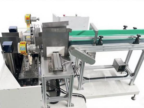 Automatic Wet Wipe Bag Double Sides Winding and Wrapping Machine with Tape