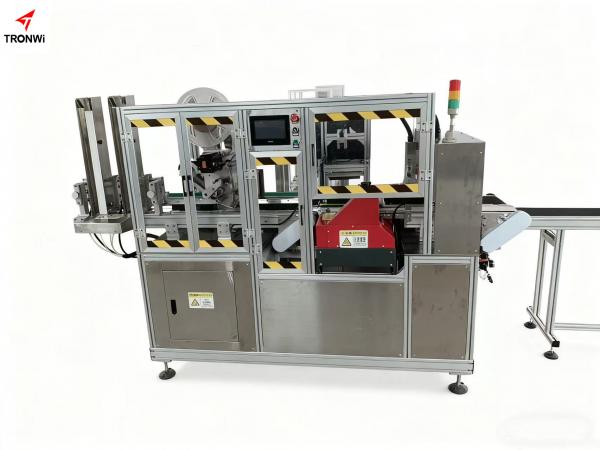Fully automatic upgraded wet wipes lid applicator gluing machine 