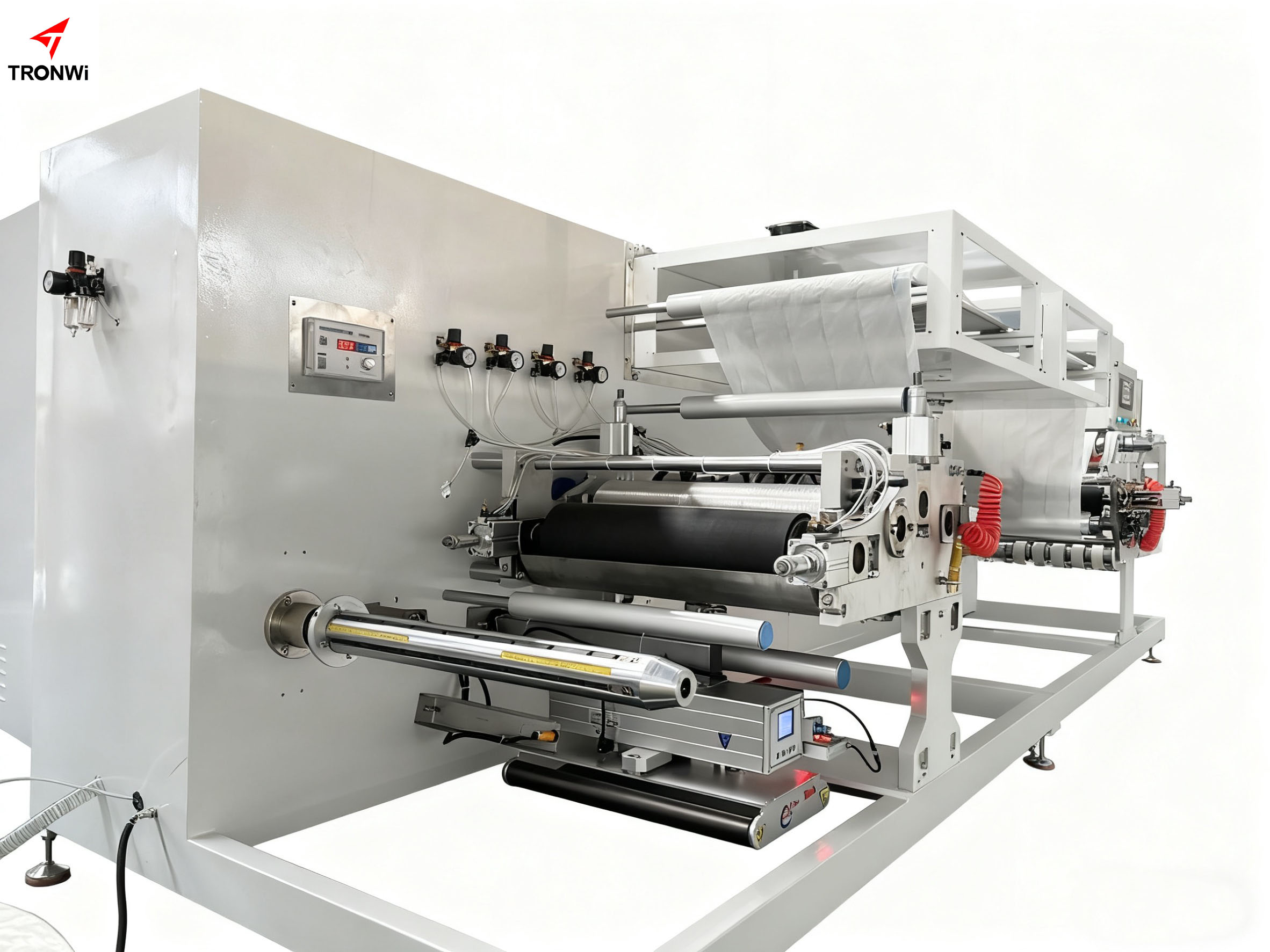 Cigarette paper gluing machine