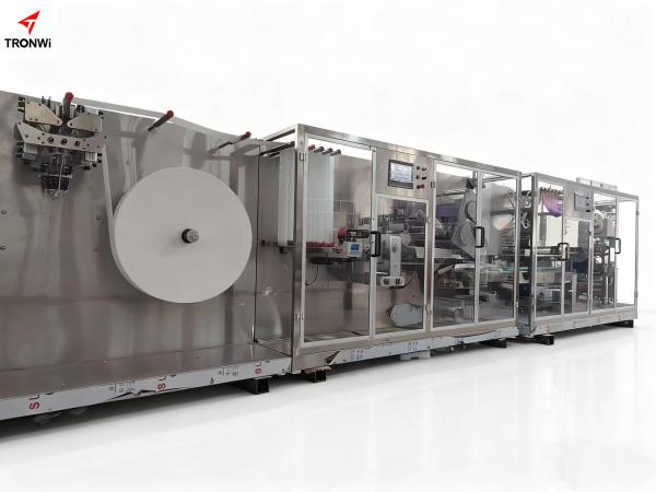 Ultra mini baby wet wipes folding and packaging machine